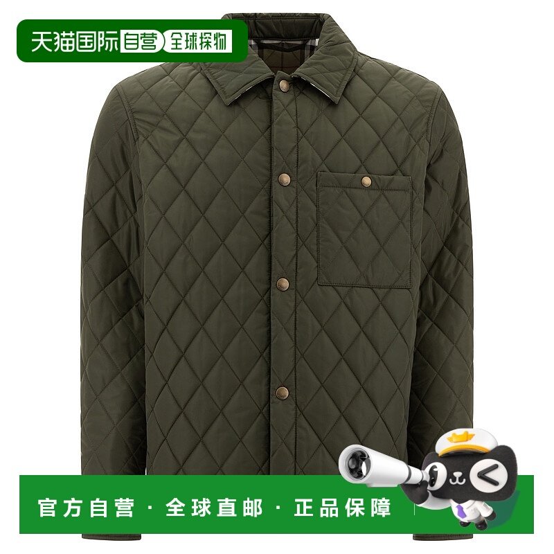 香港直邮BURBERRY 男士夹克 8100843 AW2025 绿色 Padded coat