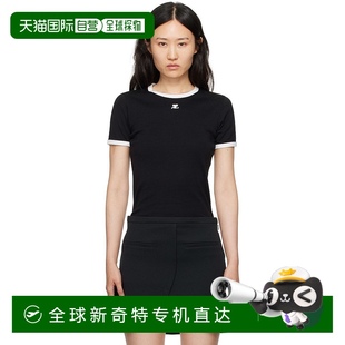 黑色 VES Courreges 恤 香港直邮潮奢 Signature 女士 Contrast