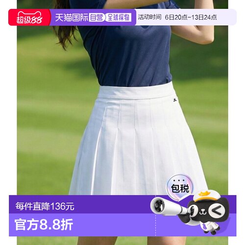 韩国直邮j.lindeberg金 林德伯格女士高尔夫球短裙运动休闲防水