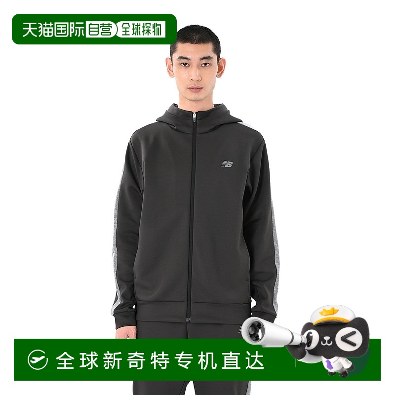 1h可退 日本直邮New Balance 男士运动风格拉链连帽外套 AMJ55138