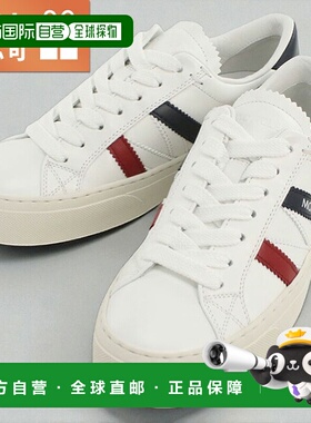 日本直邮Moncler 女士运动鞋皮革 4M00160 白色鞋