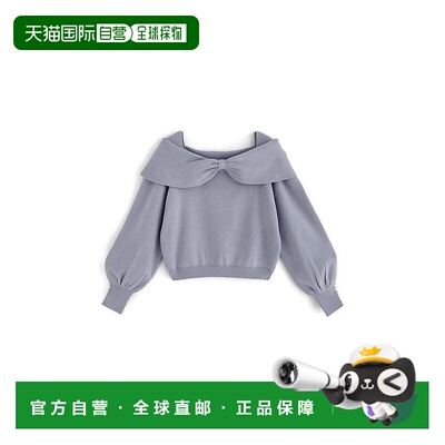 日本直邮日潮 GRL 前后两用蝴蝶结针织上衣 ru1045