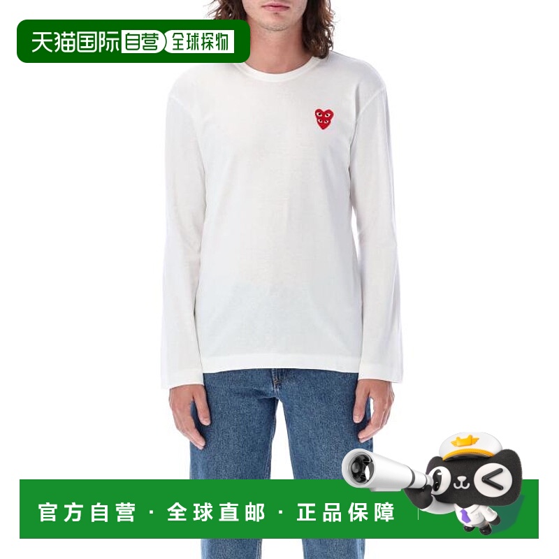 韩国直邮Comme des Garçons 长袖 T 恤 AXT2920512 白色 DOM