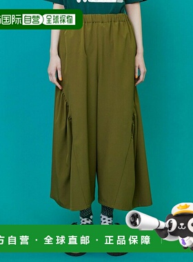 1h可退 日本直邮FRAPBOIS 女士侧褶高腰阔腿裤 B1553RFP009休闲裤