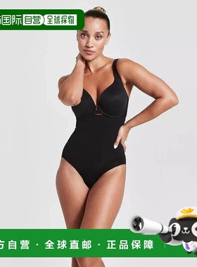 自营 Assets By Spanx Remarkable Results女式XL黑色高腰内裤JDM