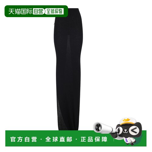 香港直邮RICK OWENS 女士半身裙 RP02E4359JR09 AW2025 黑色