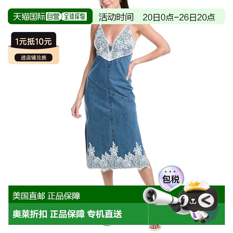 自营 3.1 Phillip Lim牛仔吊带裙-蓝色 连衣裙性感美国直发奥莱
