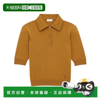 香港直邮Saint Laurent CASSANDRA 羊绒羊毛 POLO 衫 801518YAPK2