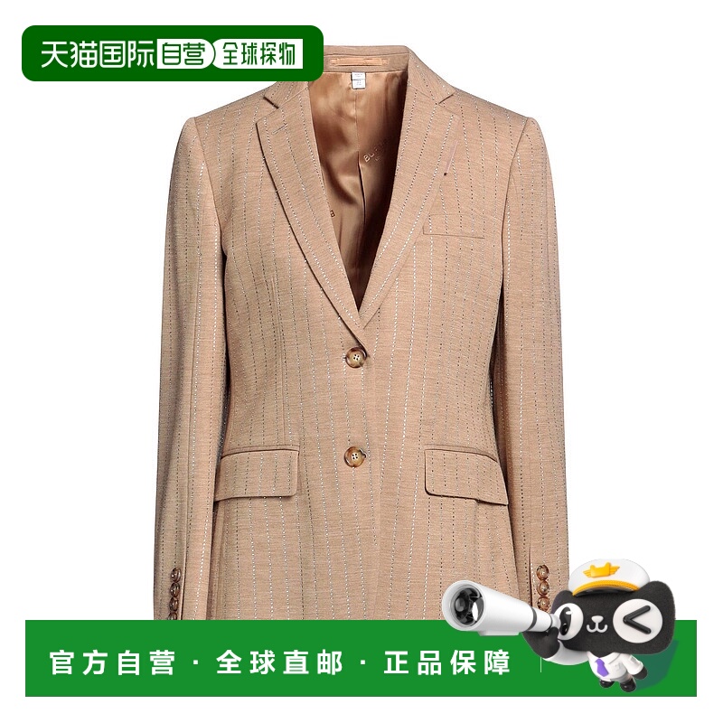 1h可退 香港直邮潮奢 Burberry 巴宝莉 女士 西装外套 beige米色