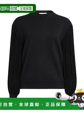 香港直邮Alaia 流苏袖针织套衫 AA9S03196M902针织衫