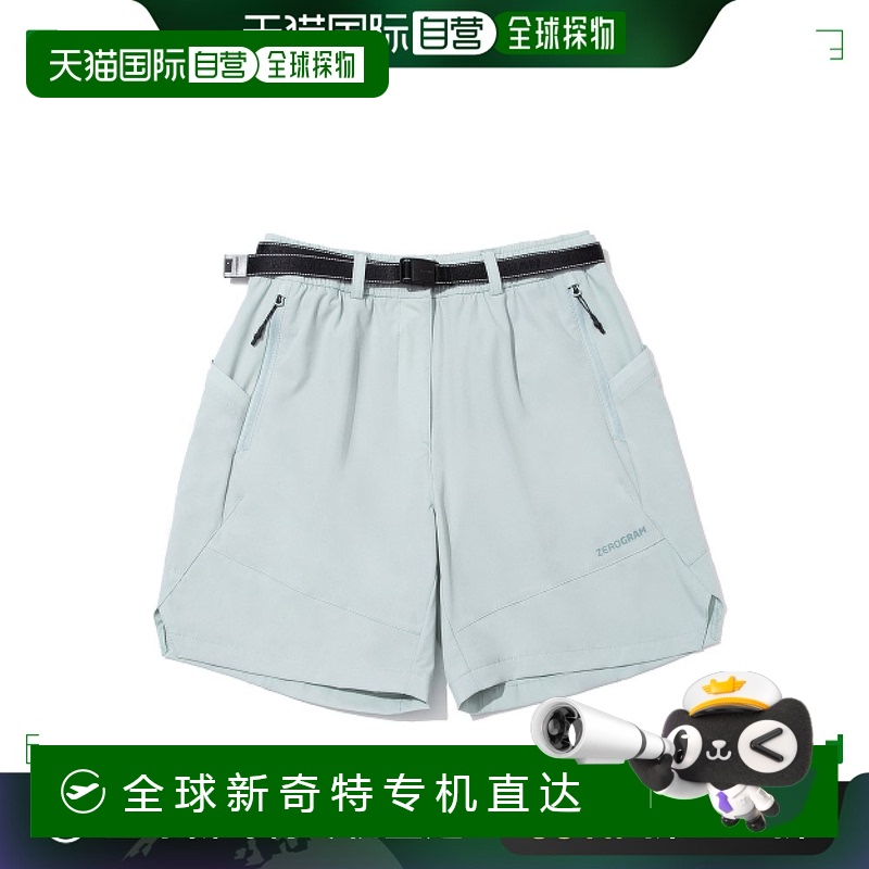 1h可退 韩国直邮ZEROGRAM 浅薄荷色系带短裤显瘦舒适百搭流行穿搭