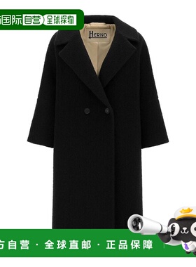 香港直邮HERNO 女士大衣 CA000583D127359300 SS2026 黑色 Double