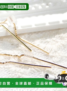 日本直邮（pe198029）K18YG 材质 60mm 简约美式耳钉 可爱人气款