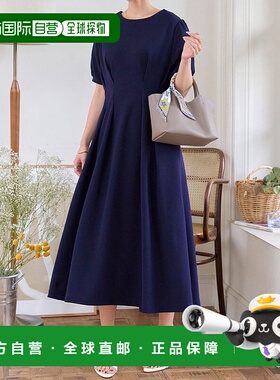 日本直邮KOBE LETTUCE 腰部打褶连衣裙（半袖） [KO5653EW030565]