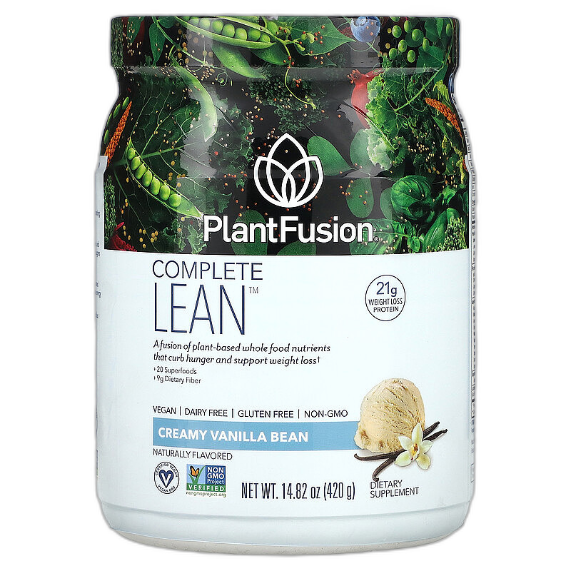 香港直邮PlantFusion,Complete Lean，奶油香草豆，14.82 盎司（4