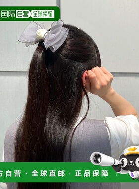 1h可退 日本直邮F i.n.t 女士玫瑰花朵透视蝴蝶结发夹 53QB17a002