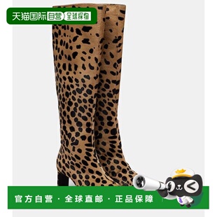 1h可退 香港直邮潮奢 KHAITE 女士 Ona 55 小牛毛及膝靴子长筒靴