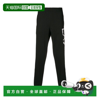香港直邮EA7 Emporio Armani 黑色徽标印花运动裤 8NPPC1PJ05Z