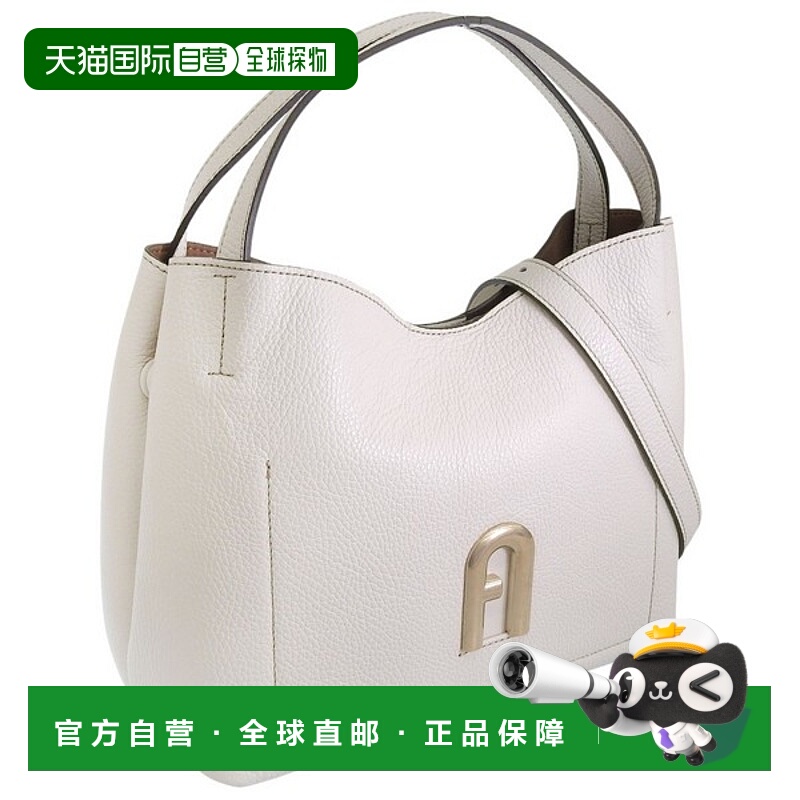 日本直邮Furla 女士单肩包奥特莱斯白色皮革Furla Primula S Hobo
