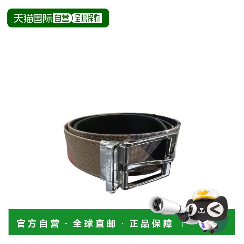 1h可退 香港直邮BURBERRY 男士腰带 80845781 SS2025 黑色 针扣腰