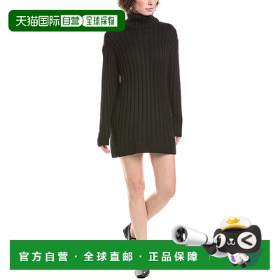 自营 Splendid Felicity羊绒混纺运动衫-黑色 美国奥莱直发连衣裙