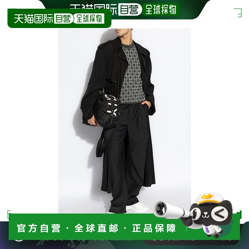 香港直邮GIVENCHY 男士针织毛衣 BM90TH4YKY030 CO 黑色 徽标圆领