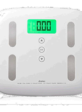 日本直邮Dretec多利科 体重计 健康管理PierttraPlus 白 BS-2