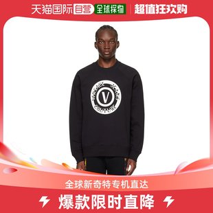 Jeans Versace 男士 黑色 香港直邮潮奢 套头衫 Emblem