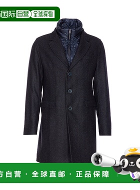 香港直邮HERNO 男士大衣 CA000216U33457R9200 AW2025 黑色西装