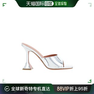 女士 香港直邮潮奢 Muaddi C9S344232LUPMIRR Amina 方头高跟凉鞋