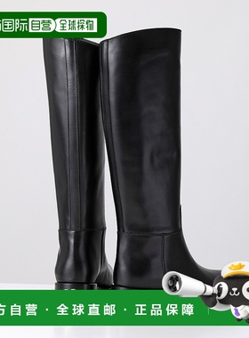 日本直邮VITTORIO VIRGILI 长靴 VD520503 女士皮革金属低跟鞋 NE