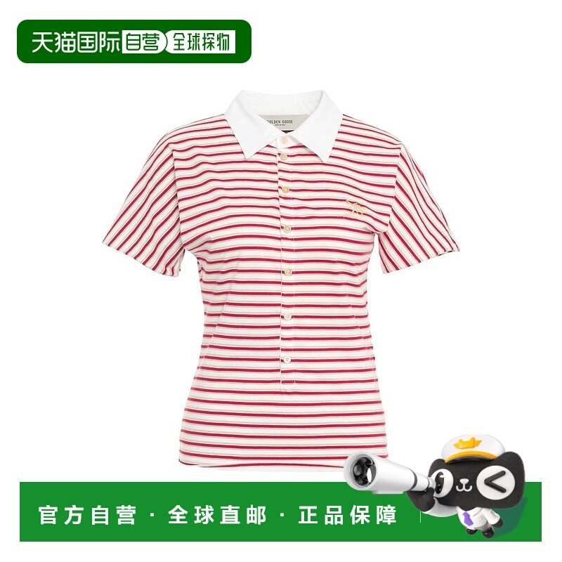 1h可退 香港直邮GOLDEN GOOSE 女士 条纹POLO衫 GWP02189P001893,女装/女士精品,POLO衫,淘宝优惠券,粉丝福利购,淘宝优惠卷