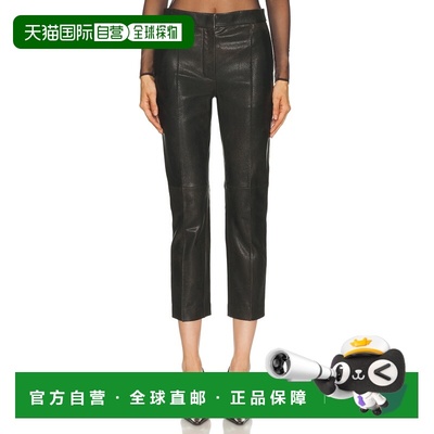 1h可退 香港直邮潮奢 ALEX PERRY 女士 短款皮革裤子 P0094FW25