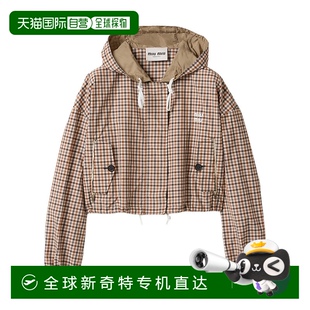缪缪 Tec 香港直邮Miu Tela 1h可退 图案套头上衣 女士 Miu Vichy