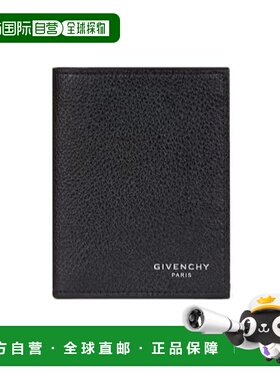 香港直邮GIVENCHY 男士钱包 BK608MK213001 SS2026 黑色 徽标卡夹