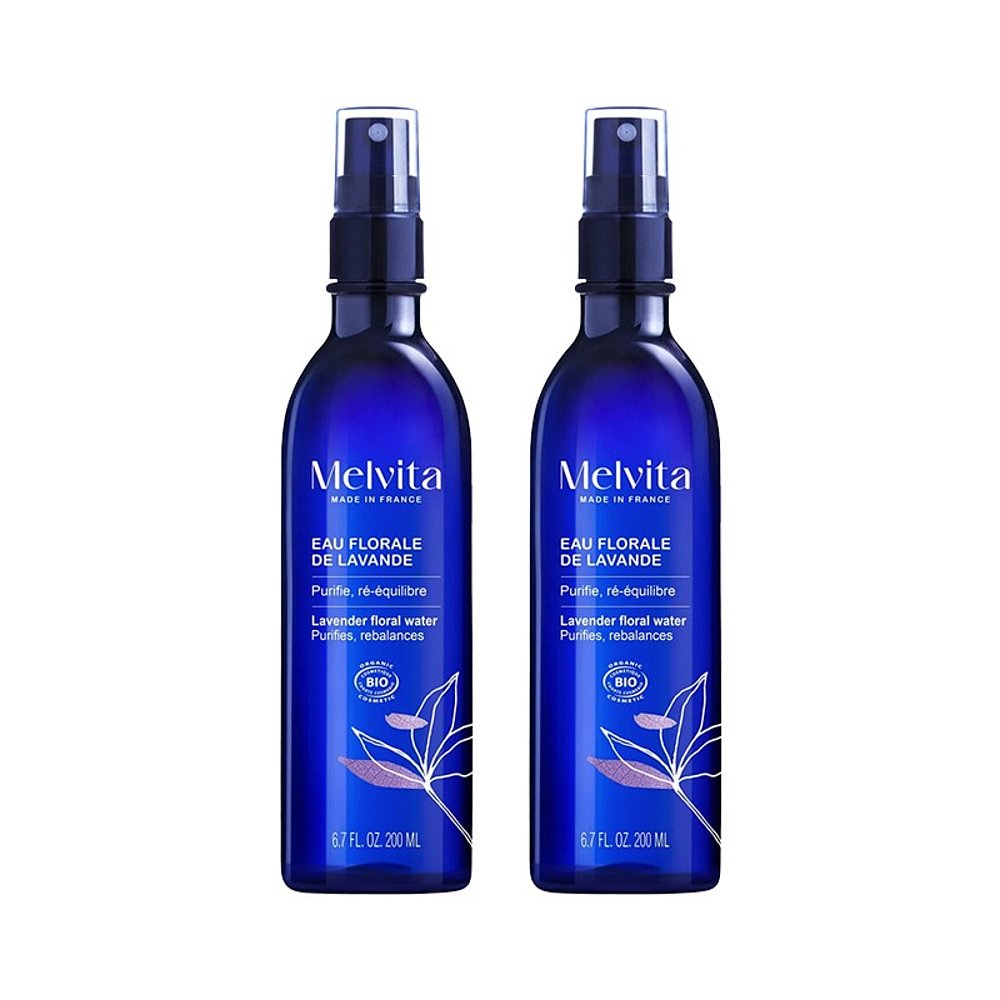Melvita蜜威特舒缓美白祛痘印有机薰衣草花水喷雾200MLx2瓶装