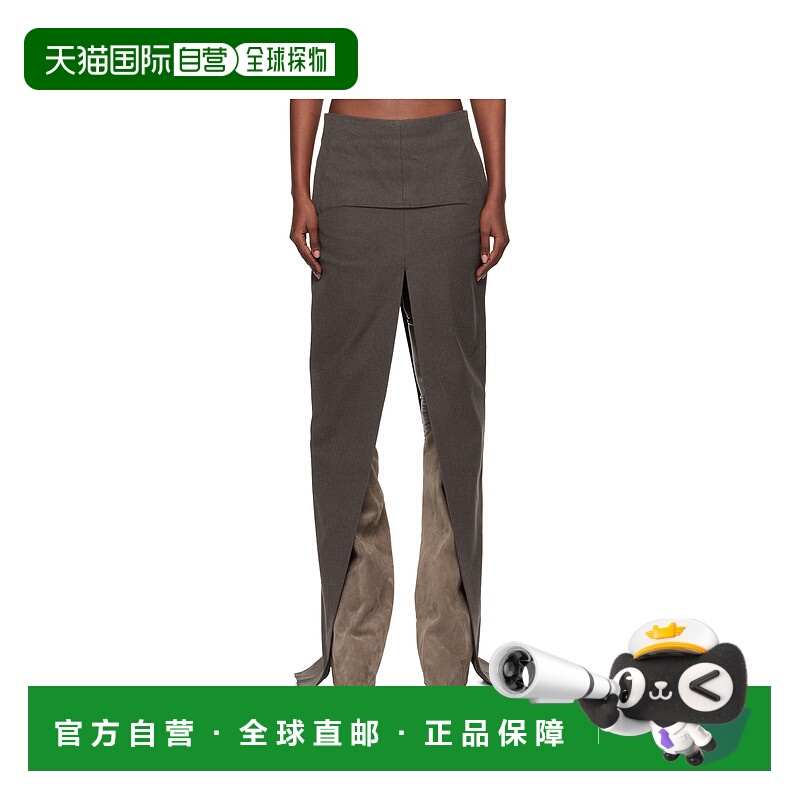 香港直邮RICK OWENS 女士休闲裤 RO02E4387CTW24 AW2025 深棕色