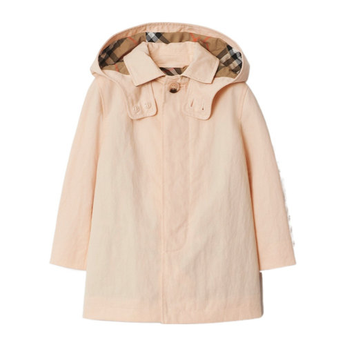 BURBERRY 男童大衣 81004591 SS2025 花色 长袖连帽风衣
