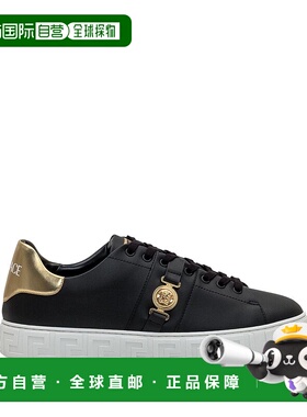 香港直邮VERSACE 男士运动鞋 10144601A149572B130 CO 黑色 Leath