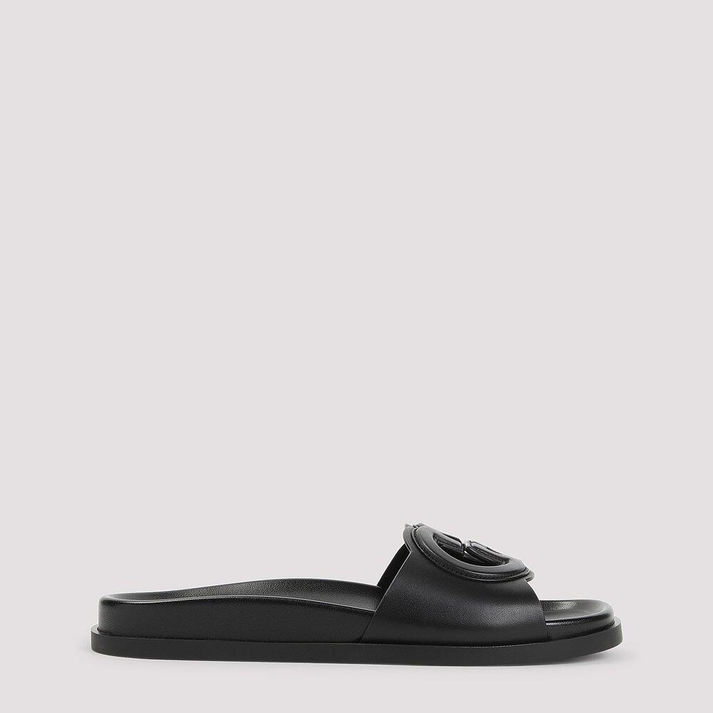 GUCCI 女士凉鞋 816334US0001000 SS2025 黑色 圆头拖鞋
