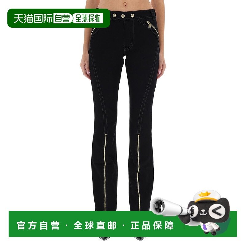 1h可退 香港直邮versace 范思哲 女士 拉链长裤 79HAB56MDT037909