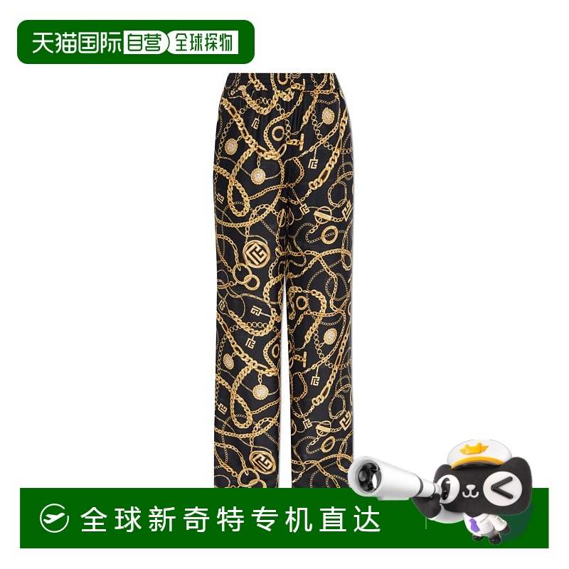 1h可退香港直邮BALMAIN女士休闲裤 FF1PQ240SF12EAD AW2025黑