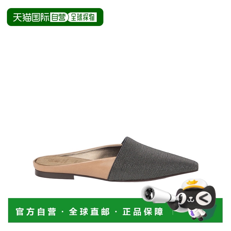 香港直邮Brunello Cucinelli 布内罗 古奇拉利 女士 珠饰穆勒鞋 M