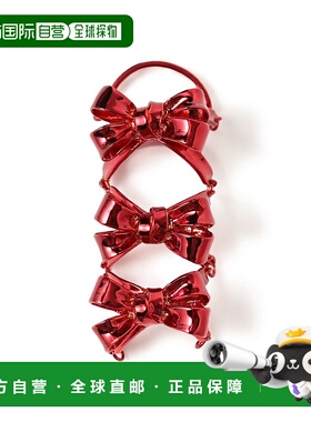 1h可退 日本直邮LOVE BY e.m. 女士迷你蝴蝶结装甲戒指 红色 6142