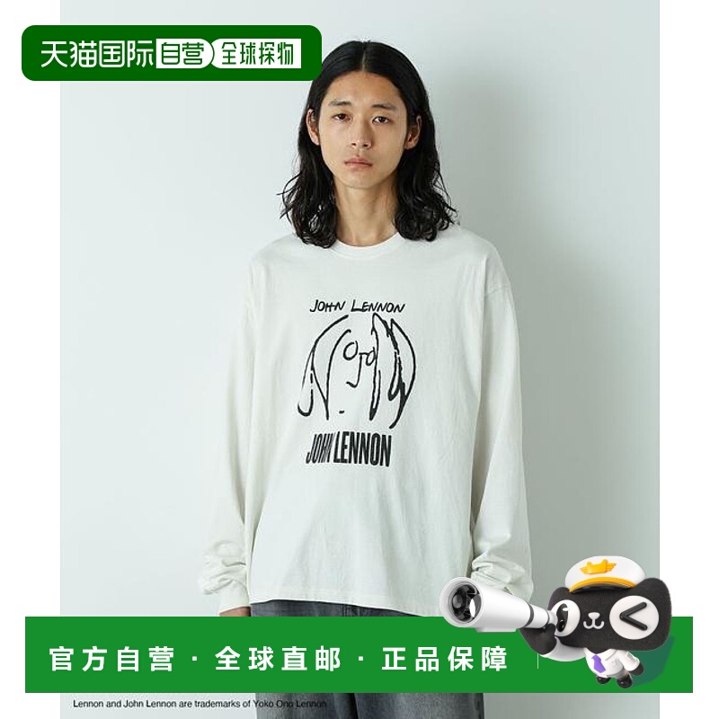 1h可退 日本直邮NANO universe 「HOTEL PALACE」John Lennon 水T