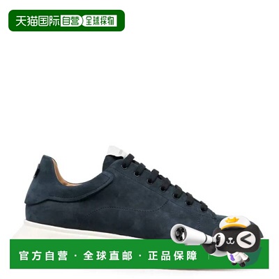 自营Emporio Armani Knurled Soles Nubuck Sneakers - navy 美国