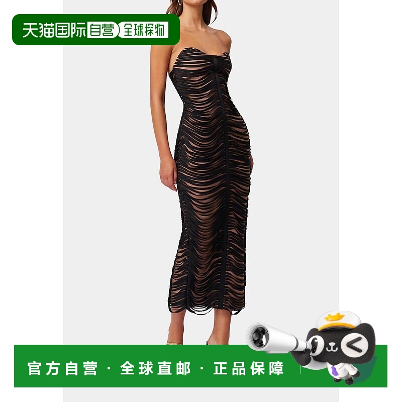 自营 elliattStella Strapless Midi Dress In Black - black 美