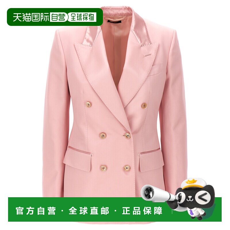 香港直邮TOM FORD 女士外套 GI2971FAX1189DP711 SS2024 粉红色