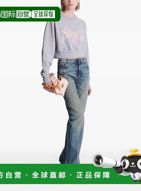 香港直邮BALMAIN 女士针织衫 GF1JO080BD43 SS2026 灰色 Balmain