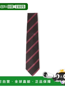 1h可退 日本直邮FRANCO BASSI 男士 真丝 条纹领带 21553313380